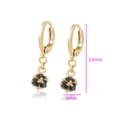 thumbnail image 2 of Aretes Swarovski Onix Bola De Fuego Colgante Oro 14k Lam dorado Unitalla, 2 of 7