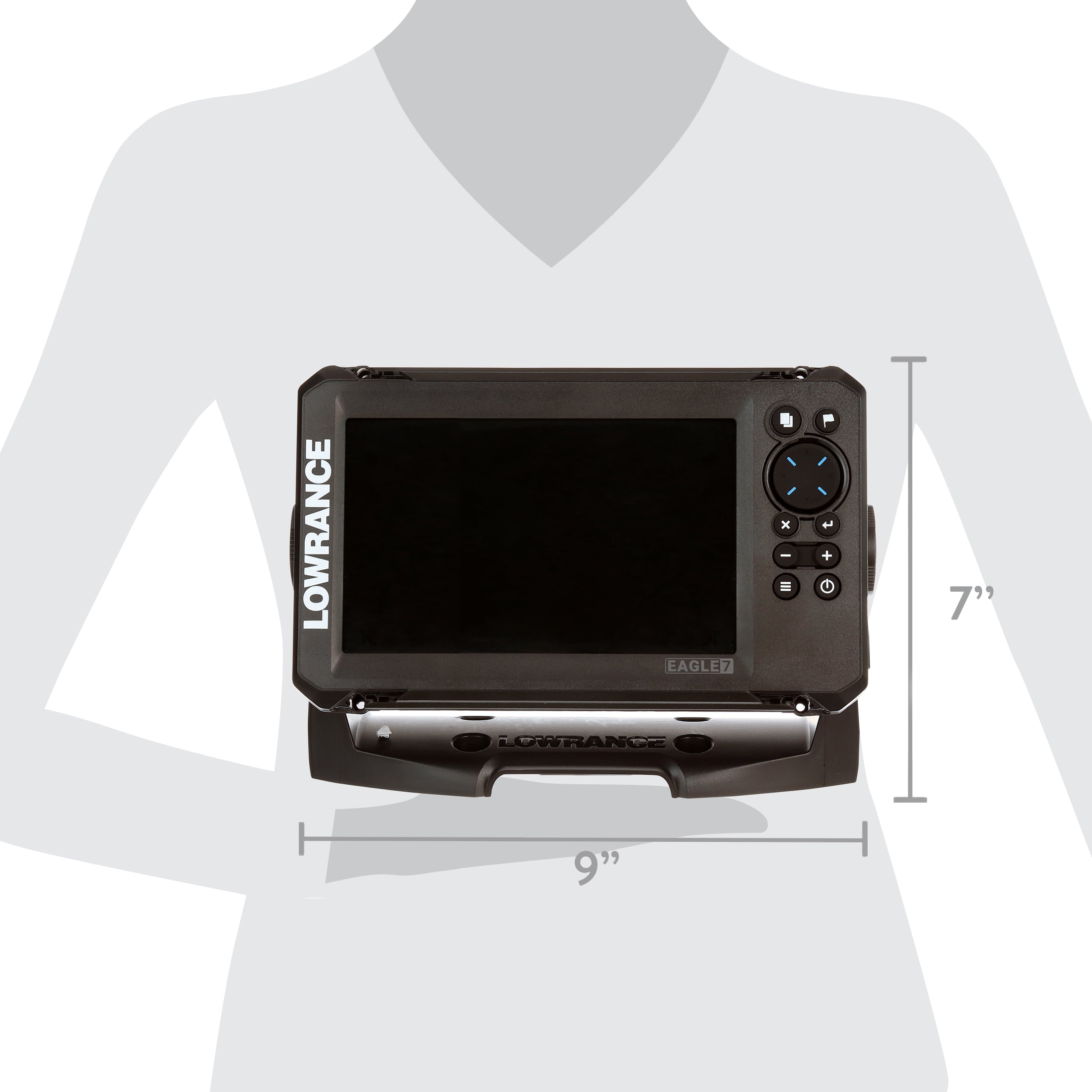 7" Lowrance EAGLE 7 SplitShot Fish Finder with IPS Screen C-Map