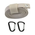 thumbnail image 1 of Correa de extensión ajustable para tienda de campaña, cuerda de cordón con mosquetón, resistente al desgaste Caqui, 1 of 9
