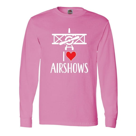 Inktastic I Love Airshows Long Sleeve T-Shirt