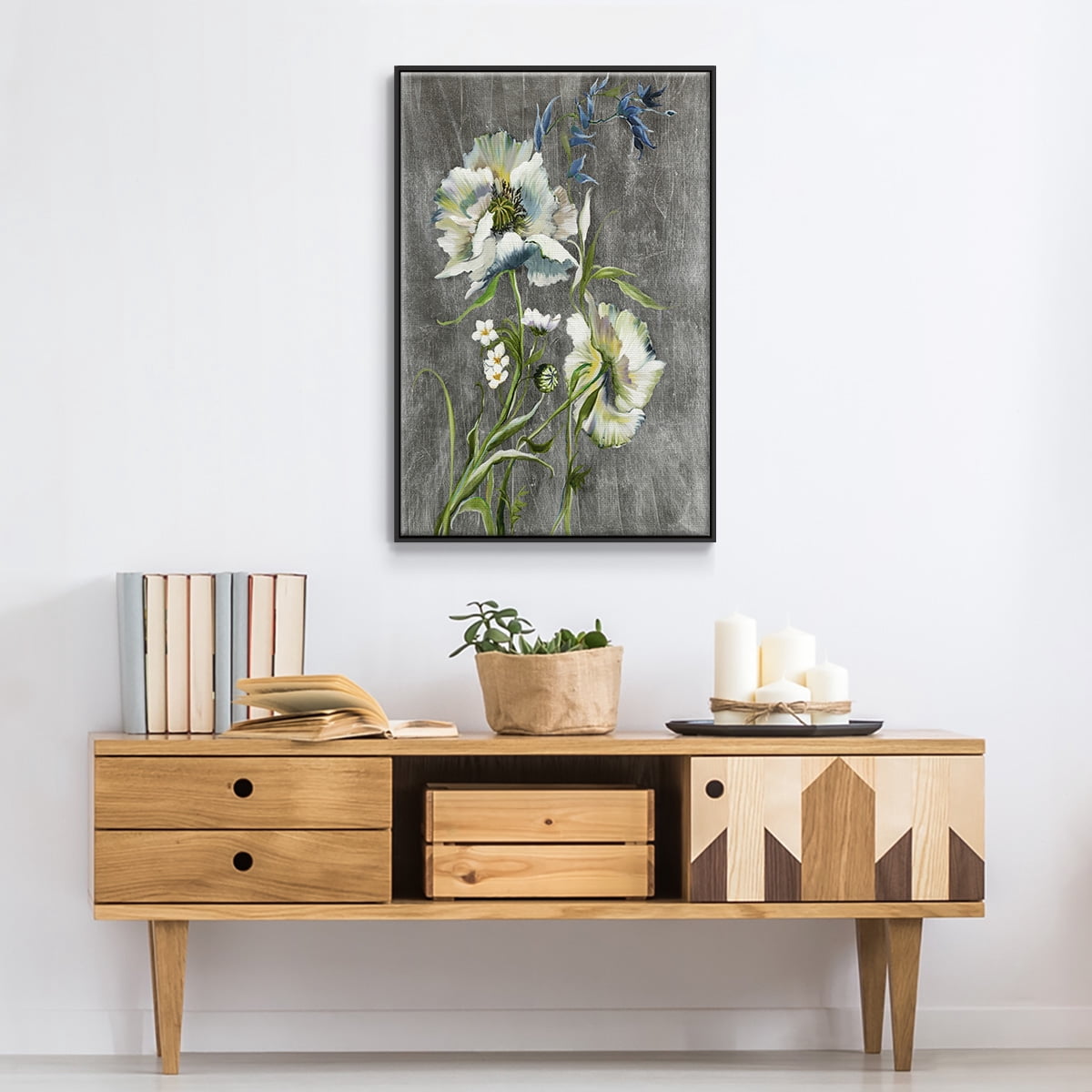 Sunny Sunday I Framed Premium Gallery Wrapped Canvas - Ready to Hang - 25 x 37 - Black Floating Frame