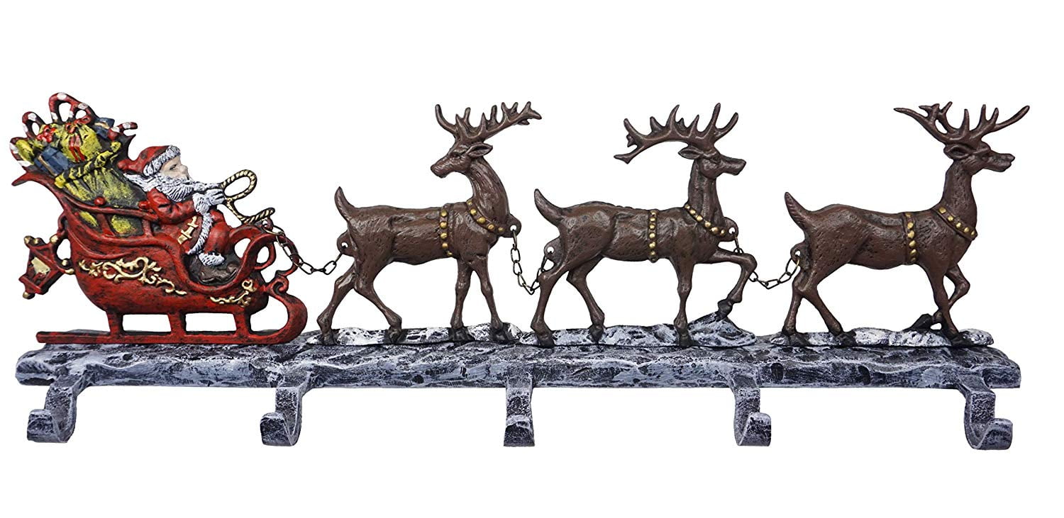 Wrought Iron Deer Basket Holiday Lawn Accents Christmas Pot Holder