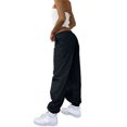 thumbnail image 6 of JJHGVB Cargo Pants Women High Waisted Pants Spring And Summer Solid Printed Casual Wide Leg Cotton And Linen Explosion Loose Pants Female Wide Leg Pants Woman Baggy Pants Black L, 6 of 9