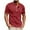 01 Red, variant on Awdenio Men Shirts Henley Shirts Long Sleeve Casual Basic T-Shirt Fashion Cotton Button Soft Tee Shirts