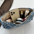 thumbnail image 5 of Sunyuer Trendy Jean Purse Hobo Bag, Quilted Denim Purses for Women, Small Denim Shoulder Bags, Underarm Satchel Handbag, 5 of 7