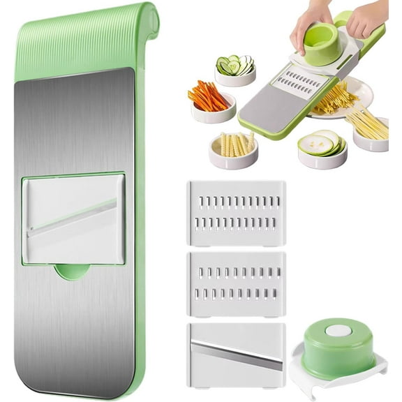 Multifunctional Vegetable Cutter, Multi-Purpose Vegetable Slicer Cuts Set, Adjustable 6 In 1 Vegetables Chopper, Vegetables Mandolin Slicer For Carrots, Garlic