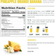 Isopure, Infusions 100% Whey Protein Isolate, 20 g Protein Powder, Pineapple Orange Banana, 1.98 lb, 36 Servings