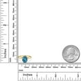 thumbnail image 6 of Gem Stone King 10K Two Tone Gold London Blue Topaz Engagement Ring for Women | 2.25 Cttw | Oval 9X7MM | Gemstone November Birthstone | Size 8, 6 of 6