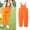Orange, variant on XXWXYD Girls Casual Overalls Summer Wide Leg Loose Fit Jumpsuit Sleeveless Adjustable Strap Stretchy Rompe𝗋 with Front Pockets Girls Summer Vacation Overalls Set 2-14 Years