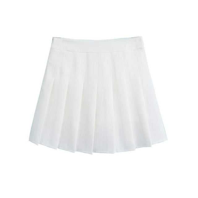 Jupe Courte Plissée Taille Haute pour Femmes