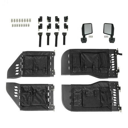 Paramount Automotive 51-0698 Tubular Pocket Doors Fits 07-18 Wrangler (JK)