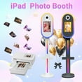 thumbnail image 3 of DSLR lPad Photo Booth Shell for Any lpad and Camera with Flight Case,2-in-1 Selfie Portable Photo Booth,APP Control RGB Light for Parties Wedding Rental (White, 10.9/11in), 3 of 13