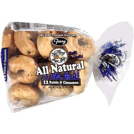 Franz: Mini Soft Bagels Raisin & Cinnamon, 16 oz
