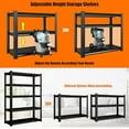 thumbnail image 4 of 78" H 5-Tier Garage Shelving Heavy Duty, 2800LBS Loads Garage Storage Shelves, Metal Shelving Units and Storage Racks, Industrial Utility Shelf,48" Wx18 Dx78 H, 4 of 6