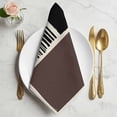 thumbnail image 2 of Brown Black Cloth Napkins, Modern Abstract Art Farmhouse Striped Washable and Reusable Dinner Napkins Set of 6, Table Napkin for Kitchen Party Birthday Wedding Hotel Housewarming 20"x20", 2 of 9