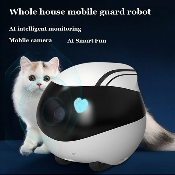 Multi-functional Intelligent Pet Toys Mobile Monitoring Robot Camera Smart Pet Dog Cat Video Record Intelligent Family Robot Toy