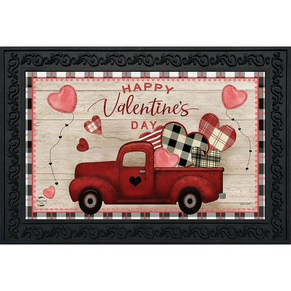 Briarwood Lane Valentine's Love Pickup Primitive Doormat