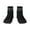 2 Black-1, variant on Silver Glitter1 Pattern Quarter Crew Socks,Toe Seamed Ankle Socks,Cotton Cushioned Breathable Athletic Crew Sports Socks