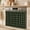 Hunter, Forest, Moss, Black, variant on Green Black Buffalo Plaid Oven Skirt for Farmhouse Kitchen Décor, Geometric Classic Checkered Oven Curtain Tie Top Decorative Stove Skirt, Cabinet Dish Washer Curtains with 8 Ribbon Ties 30"x21.5"