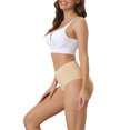 thumbnail image 4 of NOMADIC NOOK Women's High Waisted Underwear Breathable No Trace Hipster Stretch Briefs 2 Packs, 4 of 4