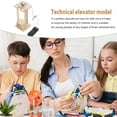 Technical Elevator Model,Handwork Elevator Model Toy Diy Elevator Toy Physical Equipment Crane