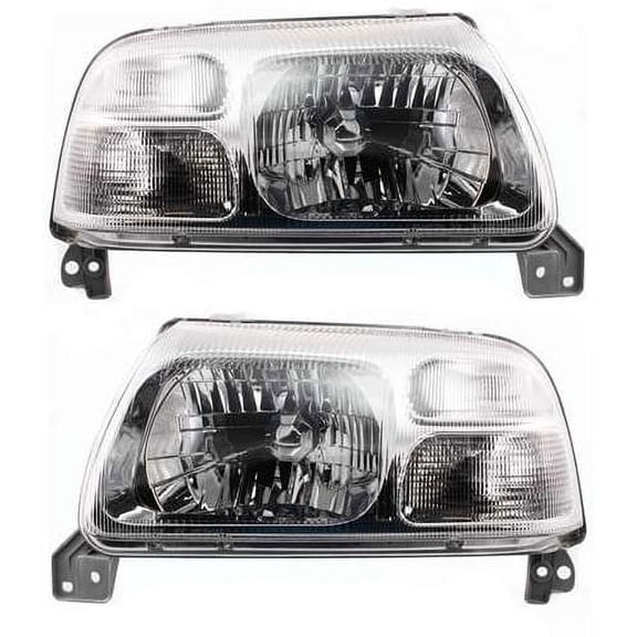 Garage-Pro Driver and Passenger Side Headlight for Suzuki Vitara 1999-2004 Halogen Without bulb(s) Replaces# 3532065D01 3512065D01