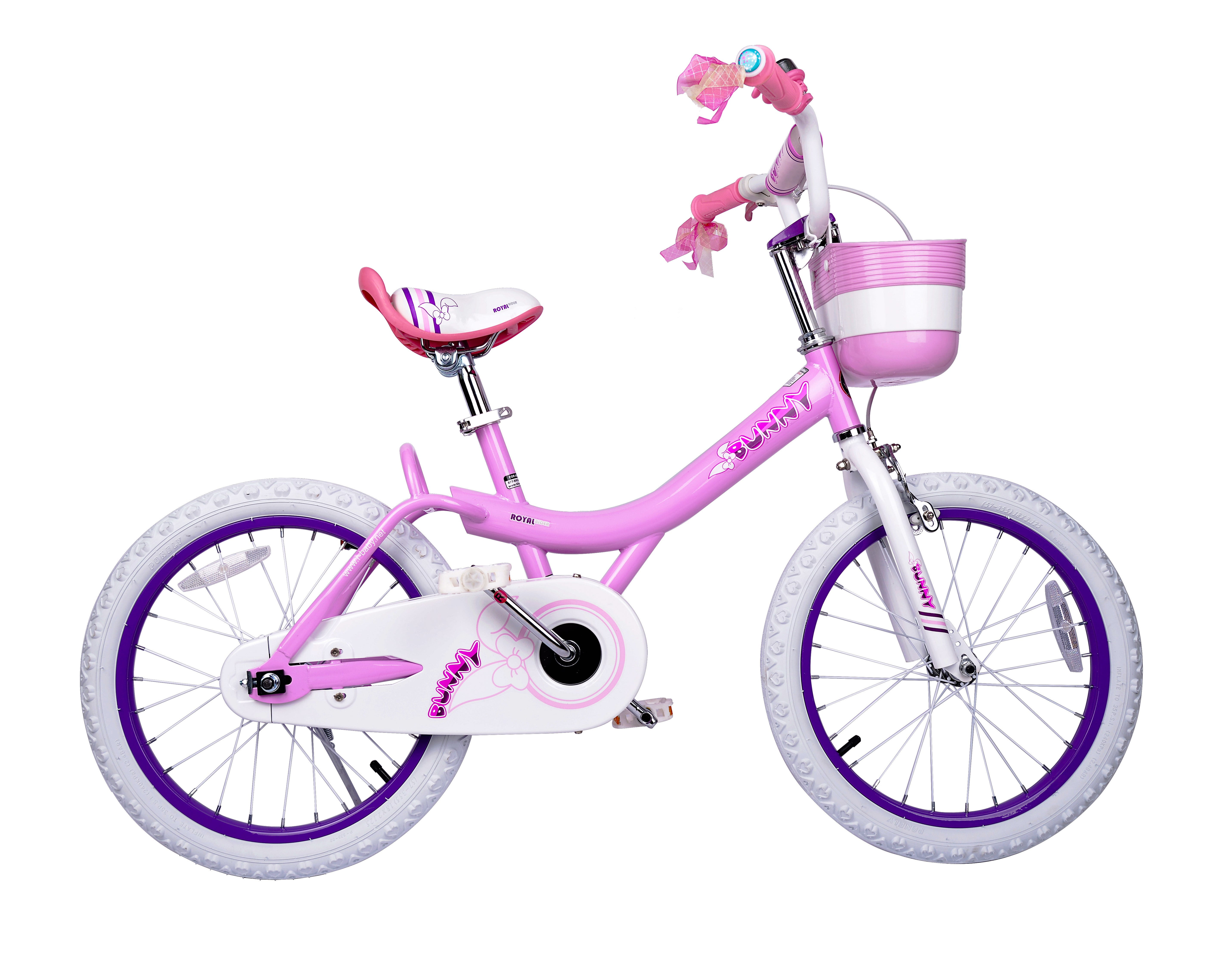 RoyalBaby Bunny 18 inch Girl's Bicycle Kids Bike for Girls Childrens Bicycle Pink With Kickstand