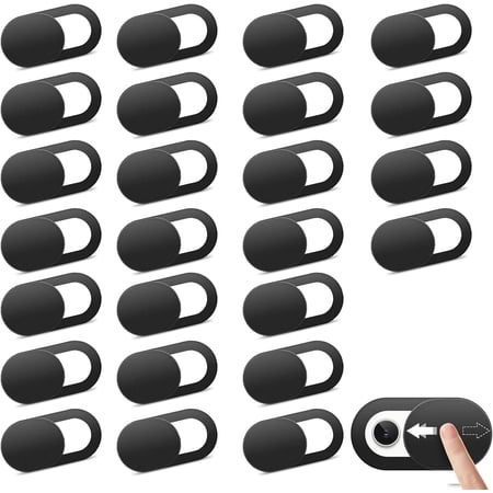 [25 Pack] Laptop Camera Cover Slide, Ultra-Thin Webcam Cover Compatible with Camera for MacBook,Laptop,PC,Computer,iMac,iPad. 0.022in Thick Web Blocker Protect Your Privacy and Security