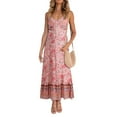 thumbnail image 2 of MesaSe Robe à Bretelles Sexy pour Femmes Imprimé Floral Sans Manches Col en V une Pièce, 2 of 3