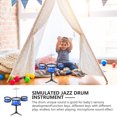thumbnail image 4 of EeaseCA 1 Set of Kids Drum Set Toy Simulation Percussion Instrument Children Drum Kit Blue, 4 of 8
