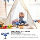 thumbnail image 3 of 1 juego de batería para niños, juguete, simulación, instrumento de percusión, batería para niños, azul, 3 of 6