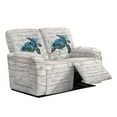thumbnail image 2 of Jiueut Wood Turtle Print Recliner Loveseat Cover, Comfortable Reclining Chair Covers for 2 Seats Anti-Slip Couch Sofa Cover with Storage Pockets, 2 of 7