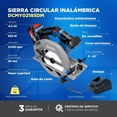 thumbnail image 4 of Kit Sierra Circular Inalámbrica 7 1/4' +Rotomartillo 710w Dc, 4 of 12