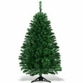 thumbnail image 3 of Spaco 4 Feet Tabletop Artificial Christmas Tree with 100 LED Lights, Artificial Christmas Tree with Stable Triangular Plastic Stand, Artificial Christmas Tree for Indoor as Living Room, Green, 3 of 7