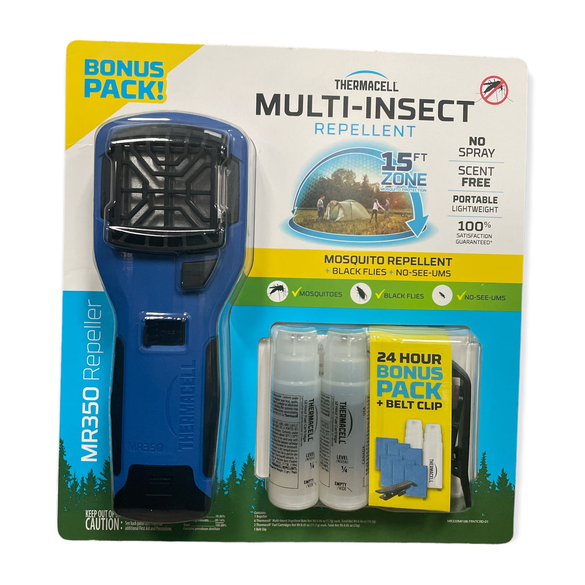 Thermacell MultiInsect Mosquito Black Flies No See Ums Repellent, Blue