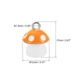 thumbnail image 2 of Unique Bargains Resin Pendants Drops, 30 Pack Mushroom Shape Mini Pendant for Jewelry Making DIY, Orange, 2 of 6