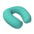 thumbnail image 2 of Xecao Teal Turquoise Print Memory Foam Cervical Neck Pillow Versatile U-Shaped Pillows for Home,Office,Camping,Travelling,Soft Washable Cover, 2 of 8