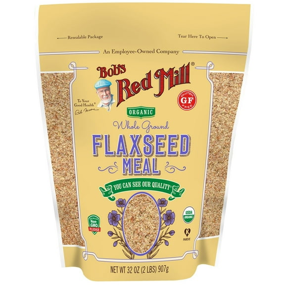 Bob's Red Mill, Organic Brown Flaxseed Meal Whole Ground , 32 oz (Pack of 1)