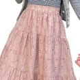 thumbnail image 6 of Oksale Maxi Skirts for Women Vintage Embroidery High Waisted Skirt Wave Hem Flowy A Line Skirts for Going Out Pink Free Size, 6 of 6