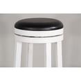 thumbnail image 5 of Pemberly Row Modern 30" Wood Backless Swivel Barstool in White (Set of 2), 5 of 7