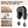 thumbnail image 2 of REDESS Trapper Hat for Women Winter Warm with Ear Flaps Ski Hunting Hat Black, 2 of 6