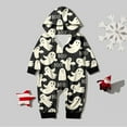 thumbnail image 2 of TAIAOJING Family Matching Onesie Baby Cute Ghost Hooded Zipper Comfy Jumpsuit Romper Jumpsuit Family Home Loungewear Matching Pajamas 6-9 Months, 2 of 5