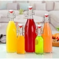 thumbnail image 4 of Glass Swing Top Bottles - 2oz to 34oz Airtight Flip Top Bottles for Kombucha, Cold Brew & Infusions, BPA-Free Leakproof Storage for Juice, Oil, Vinegar - Dishwasher Safe, 4 of 4