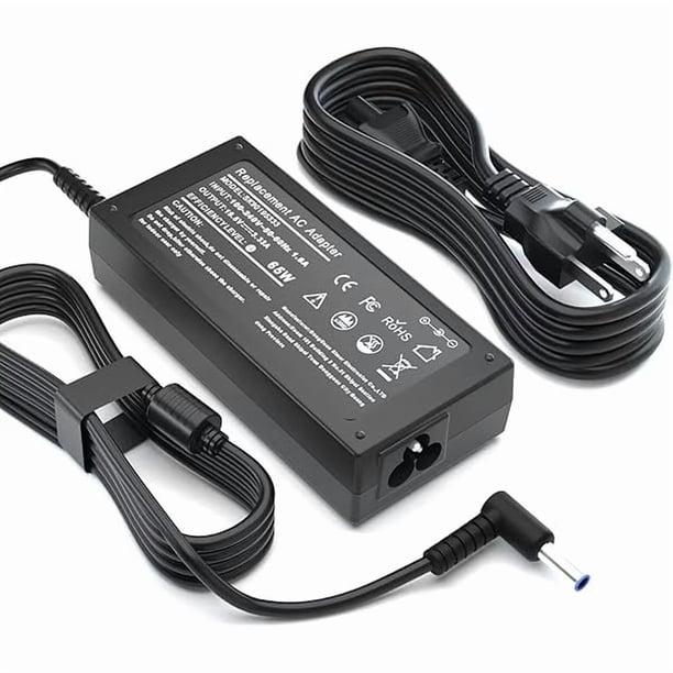 wonima11 65W 45W Laptop Charger Compatible with HP 14 15 15.6 17 inch Laptop Computer Smart Blue Tip Power Adapter Supply Cord