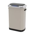 thumbnail image 6 of 13 Gallon 50L Smart Automatic Trash Can with Lid, Stainless Steel Thickened Kitchen Trash Can with Super Mute Touch Free Sensor, Touchless Rectangular Trash Can for Kitchen Office Bedroom, Light Grey, 6 of 9