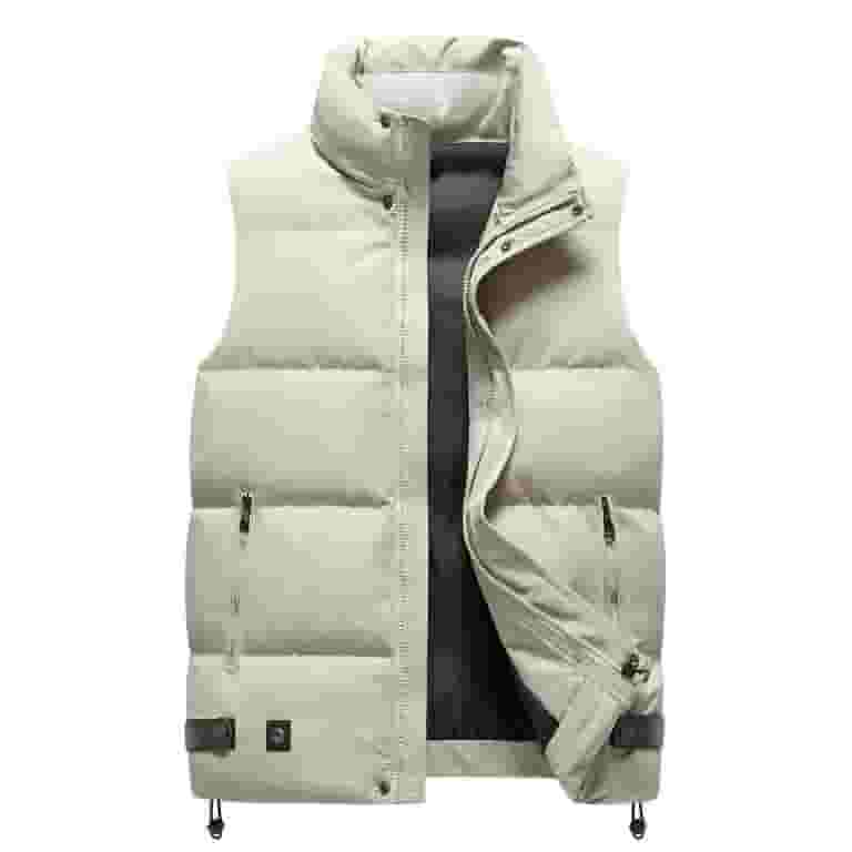 【中古】 Zipper Warm Casual Coats Men Sleeveless Outdoor Vacation Clothing