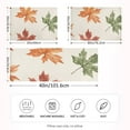 thumbnail image 2 of Yayeee Pillowcase Standard Size Set of 2 Satin Wrinkle Resistant Pillow Case, Brown Autumn Leaves, 2 of 7