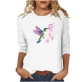 thumbnail image 2 of Zorckvet Women's T-Shirt for Awareness Events - Watercolor Print, Crew Neck, 2 of 5