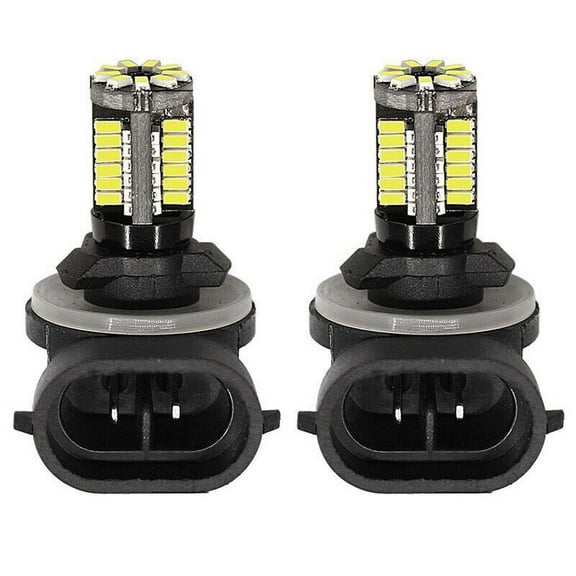 Lindmeyers New 2x 881 LED Replacement 12V Bright White Car Fog Light Bulbs 862/886/889/894/896