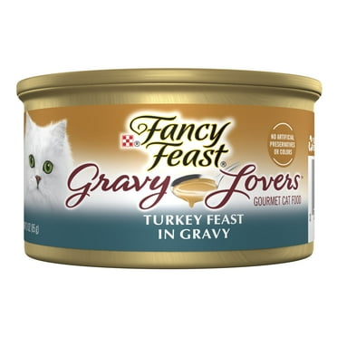 Purina Fancy Feast Gravy Lovers Kitten Food, Wet Cat Food, Tuna Feast in Gravy, 3 oz Cans (24 Pack)